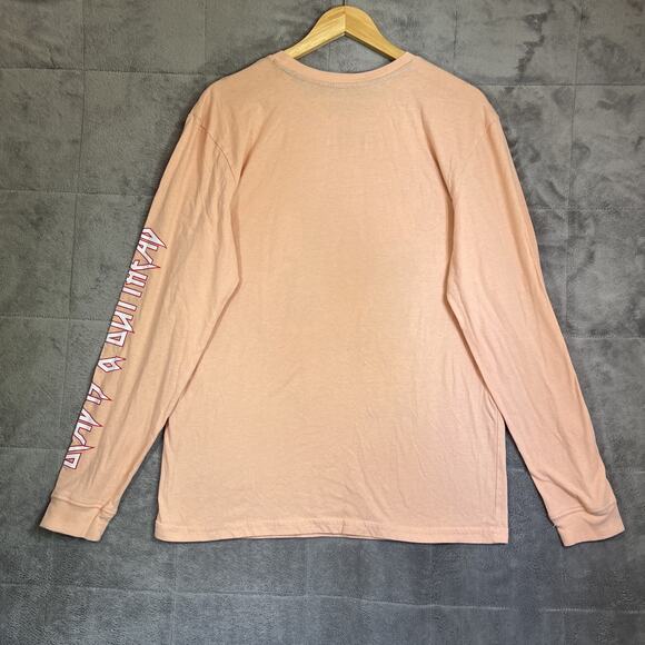 Beavis and Butt-Head Long Sleeve T-Shirt Adult Large Peach MTV 2018 Cotton Blend - Picture 6 of 10